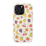 Cute Kawaii Fun Fruit Pattern Magnetic Impact-Resistant iPhone Case with MagSafe Compatibility