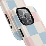 Pastel Checkerboard Pattern iPhone Cases - MagSafe - Shamo's