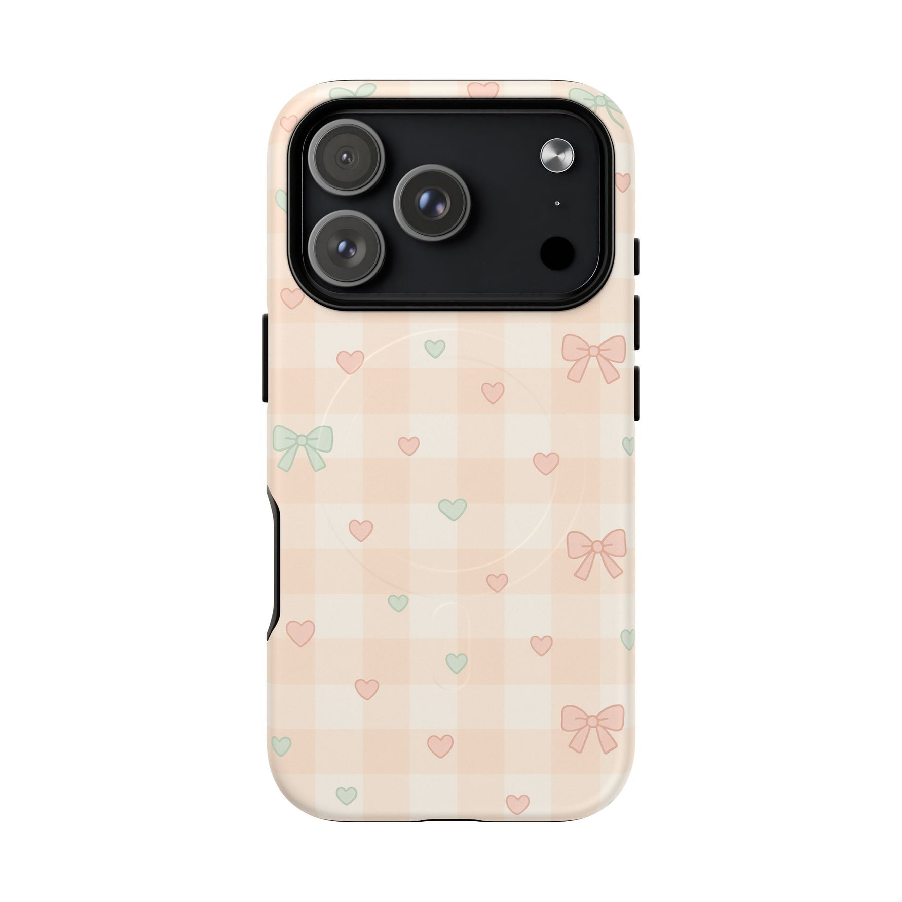 Sweet Pastel Checkered Bows Case for iPhone | MagSafe - Shamo's