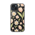 Floral Impact-Resistant Clear iPhone Case - Shamo's