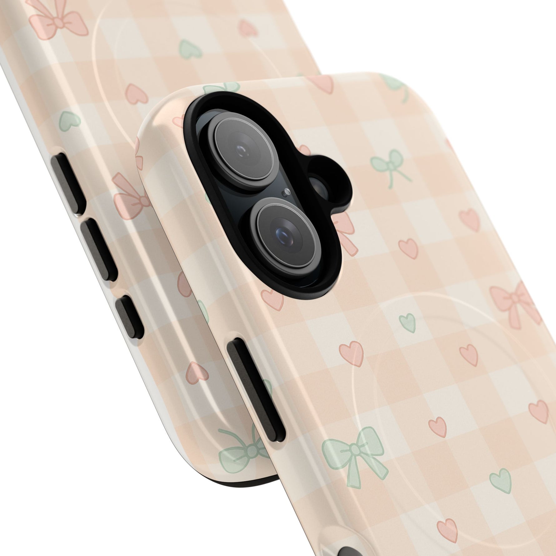 Sweet Pastel Checkered Bows Case for iPhone | MagSafe - Shamo's