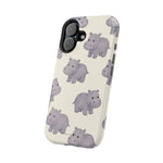 Cute Tiny Hippo Magnetic Impact-Resistant Phone Case