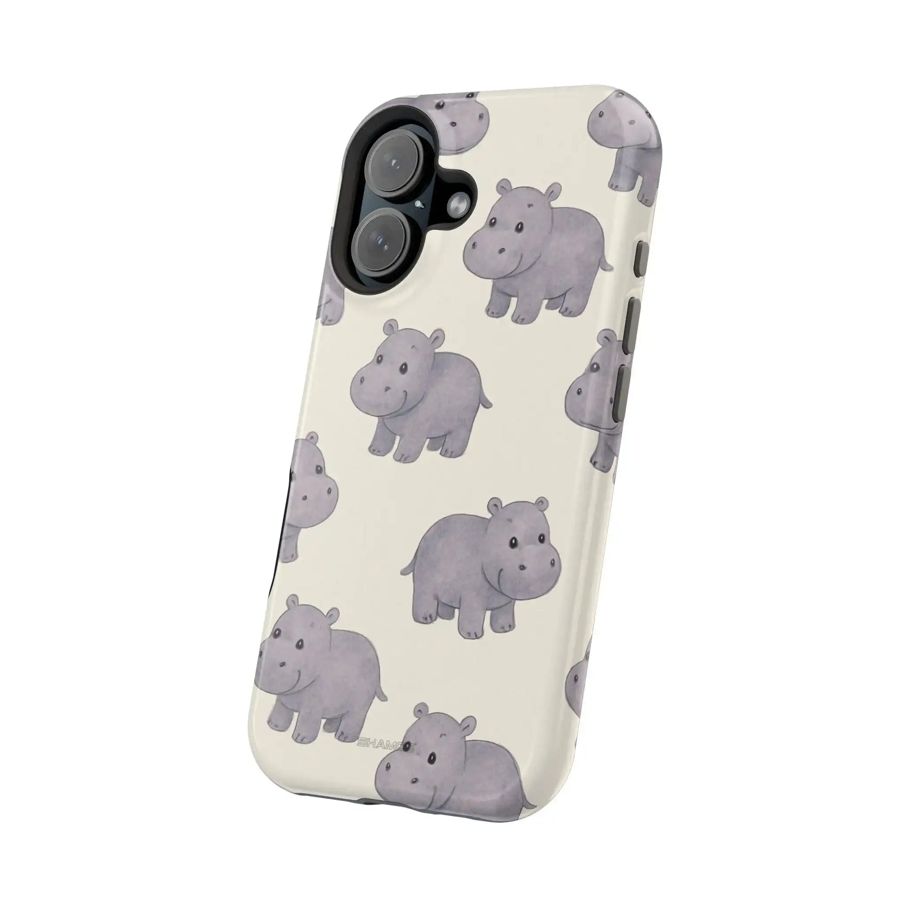 Cute Tiny Hippo Magnetic Impact-Resistant Phone Case