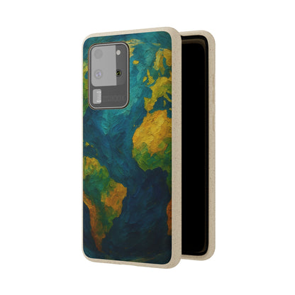 Biodegradable Phone Case — Earth Illustration Eco-Friendly Case  Shamo's