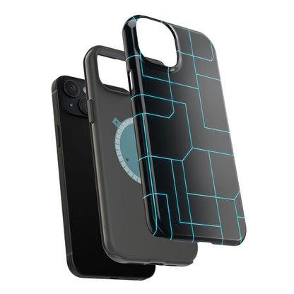 Neon Grid Magnetic Impact-Resistant iPhone Case | MagSafe compatible  Shamo's