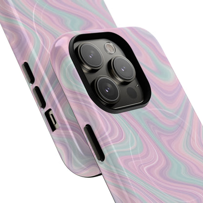 Colorful Marble Pastel Swirl iPhone Case | MagSafe
