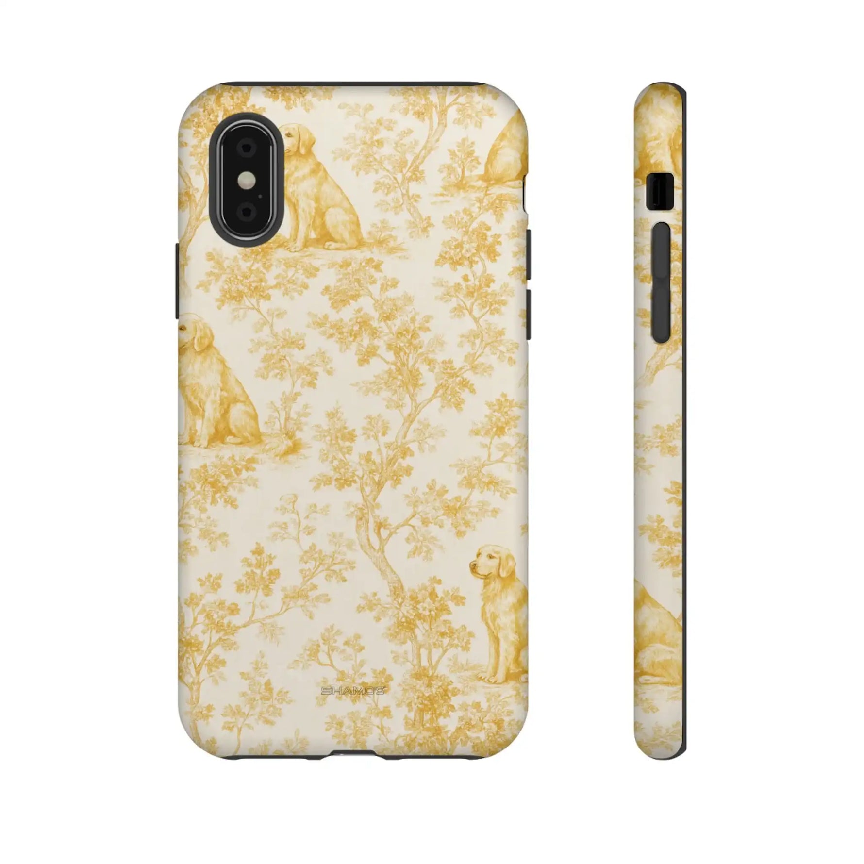 Golden Retriever Pattern Phone Case — Impact Resistant Tough Cases