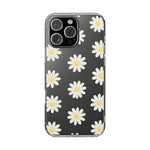 Clear Daisy Floral Phone Case, Impact-Resistant, Anti-Yellowing, Camera & Screen Protection - iPhone 16 Pro Max / Without gift packaging - Shamo's