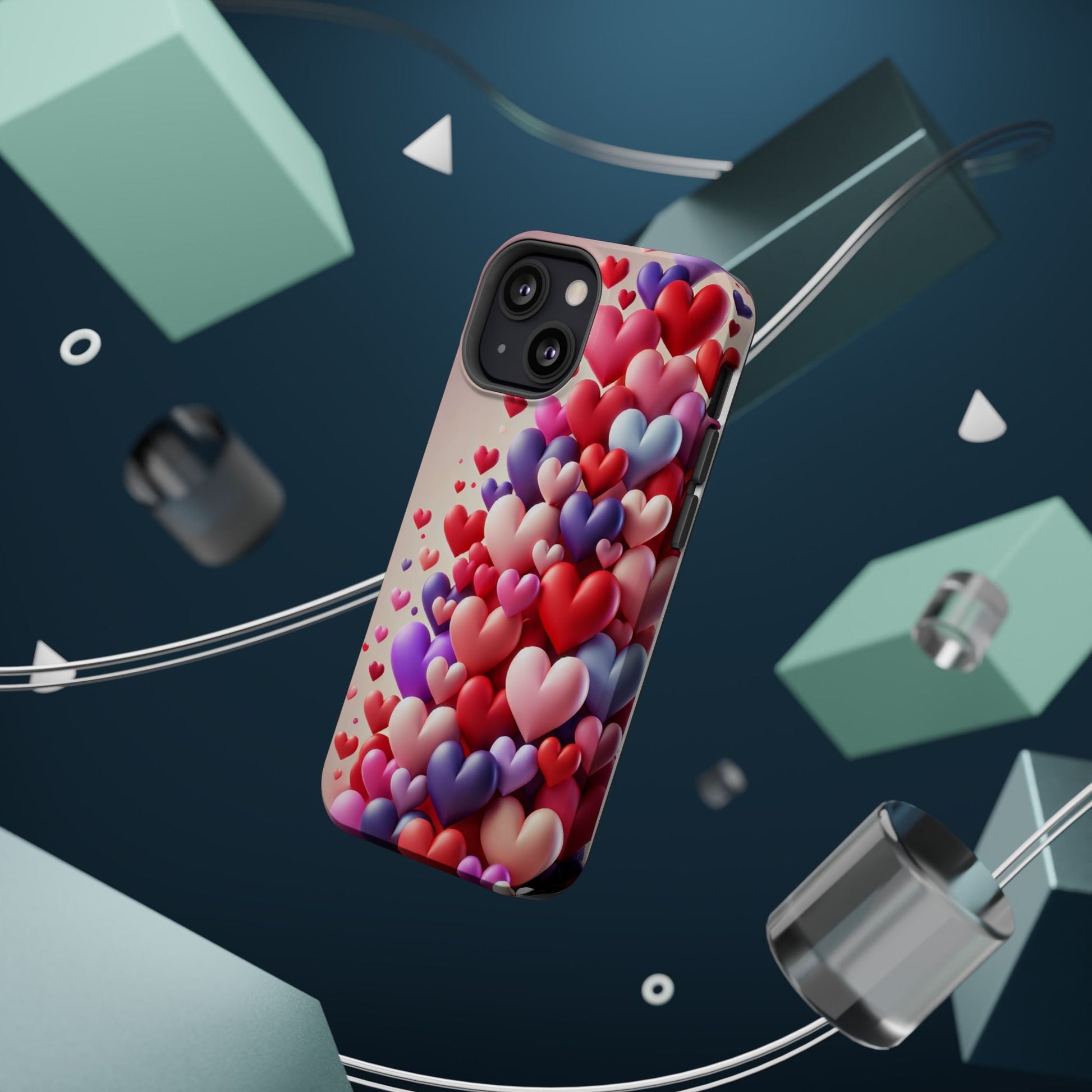 Love Hearts MagSafe iPhone Case — Magnetic, Impact-Resistant  Shamo's