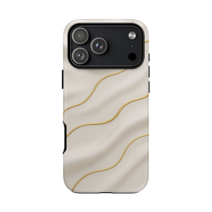 Elegant Gold Wave Tough iPhone Case