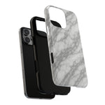 Silver Mist Marble iPhone Case with MagSafe  Shamo's