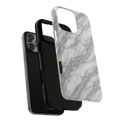 Silver Mist Marble iPhone Case with MagSafe