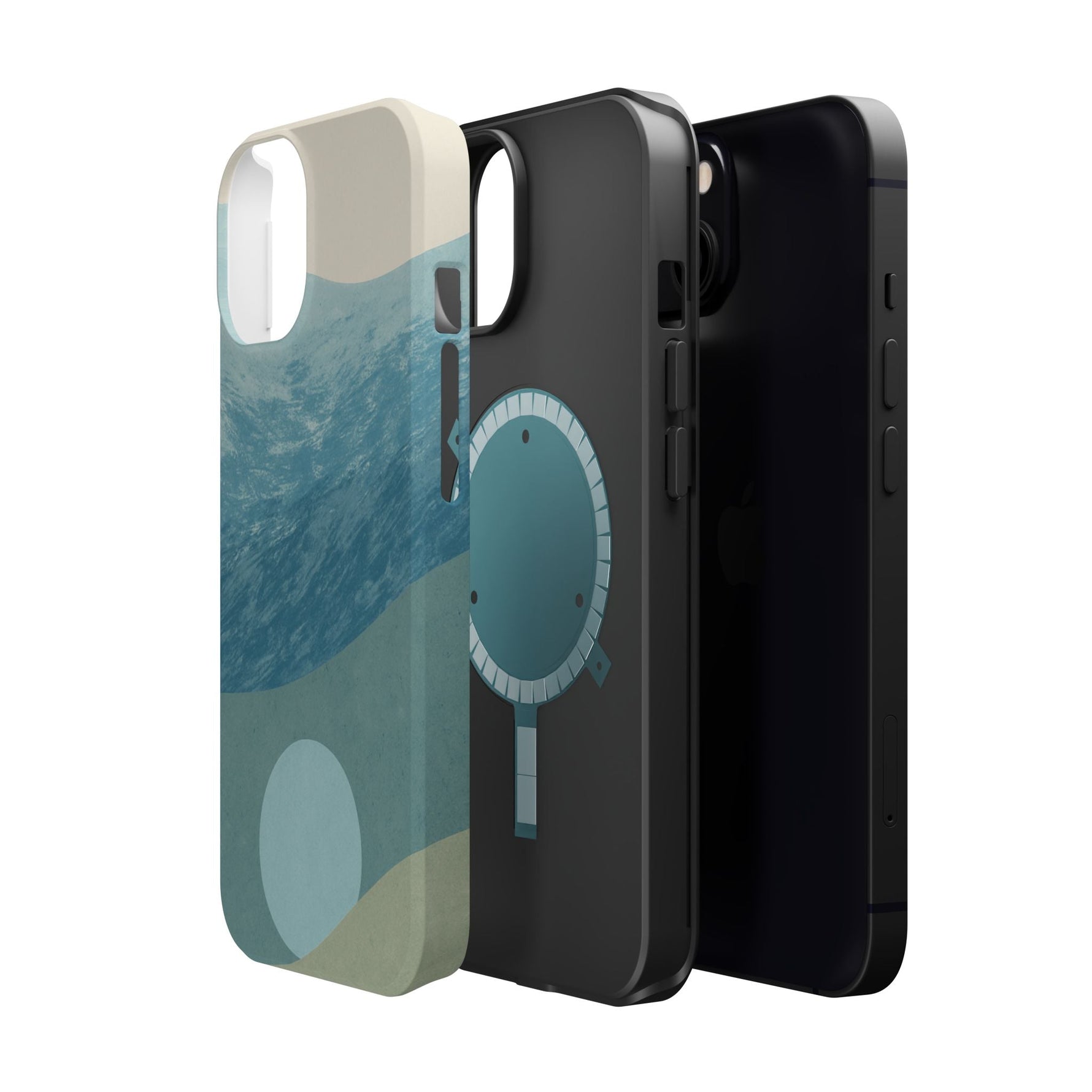 “Calm Over Chaos” Abstract Ocean Wave iPhone Case | MagSafe Compatible  Shamo's