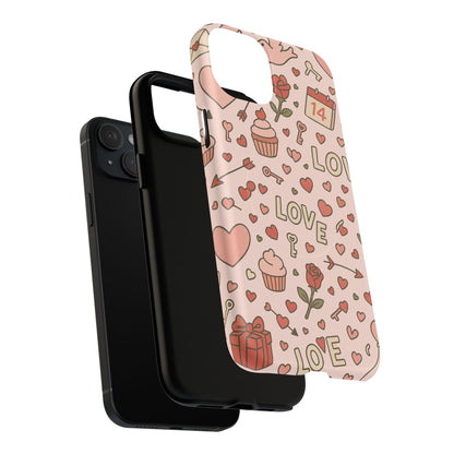 Sweet Love Pattern iPhone Case (MagSafe compatible)