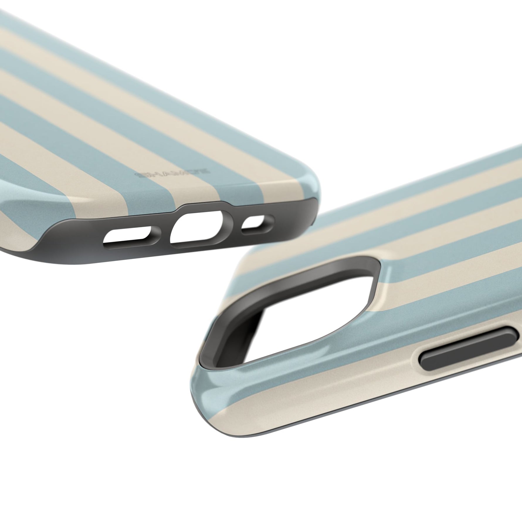 Blue Strips Pattern iPhone Case Compatible with MagSafe