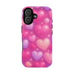 Glitter Hearts Cases for iPhones with MagSafe - Shamo's