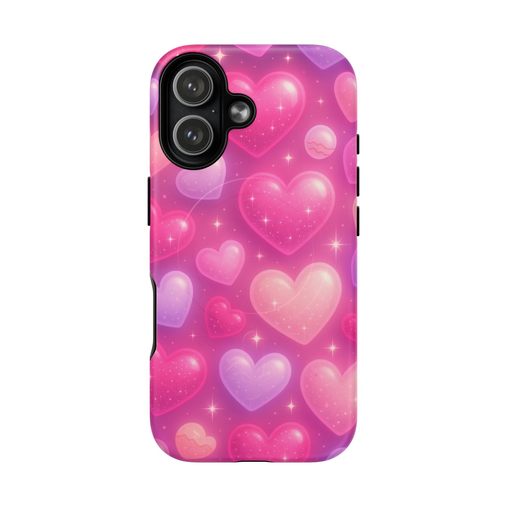 Glitter Hearts Cases for iPhones with MagSafe - Shamo's