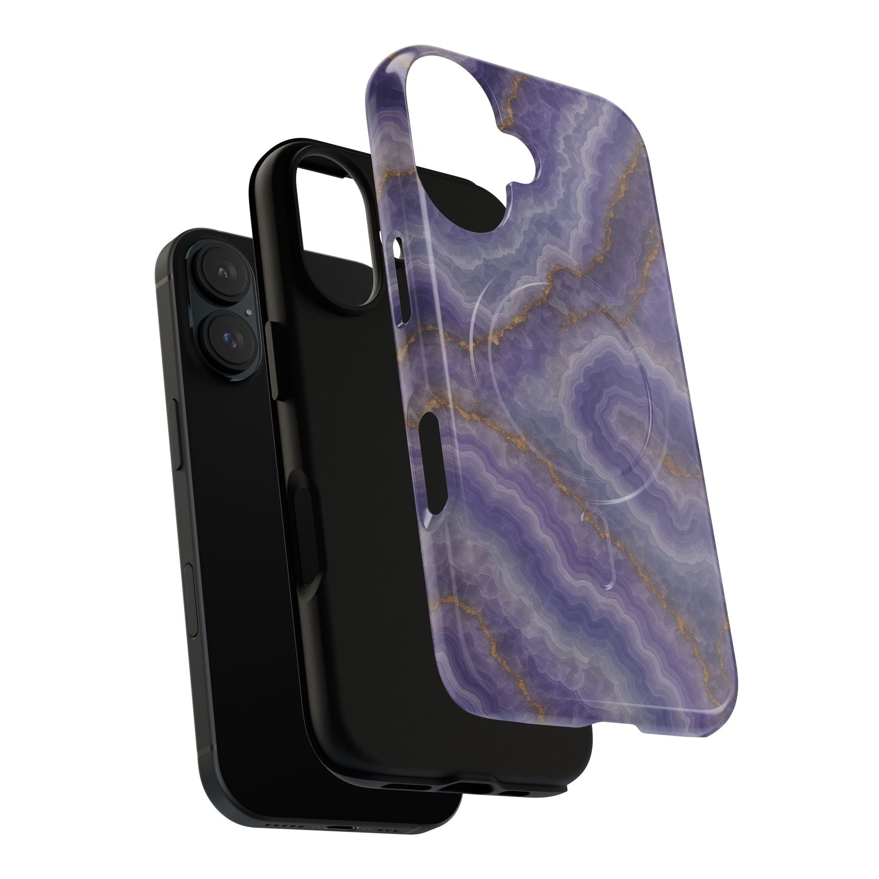 Purple Agate Marble iPhone Case with MagSafe  Shamo's