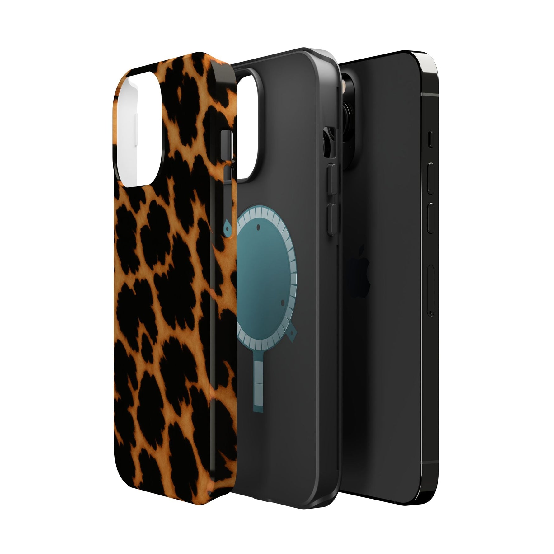 Leopard Print Impact-Resistant iPhone Case with MagSafe Compatibility  Shamo's