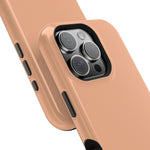 Peach Sorbet Solid Color MagSafe-Compatible Impact-Resistant iPhone Case