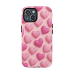 Barbiecore Glitter Hearts iPhone Case | MagSafe - Shamo's
