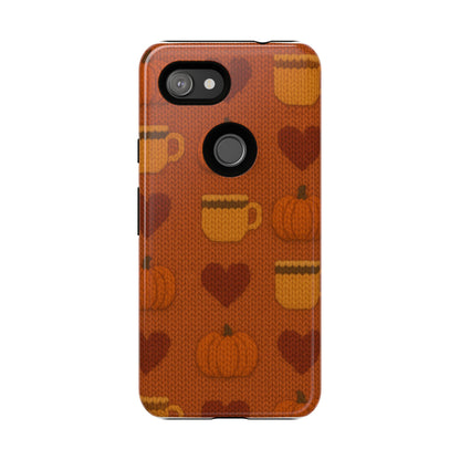 Fall Pumpkin & Coffee iPhone Case