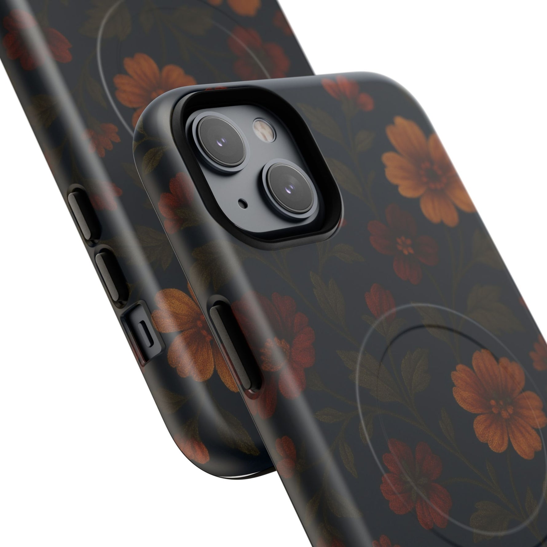 Floral Night Velvet iPhone Case - Works with MagSafe - Shamo's