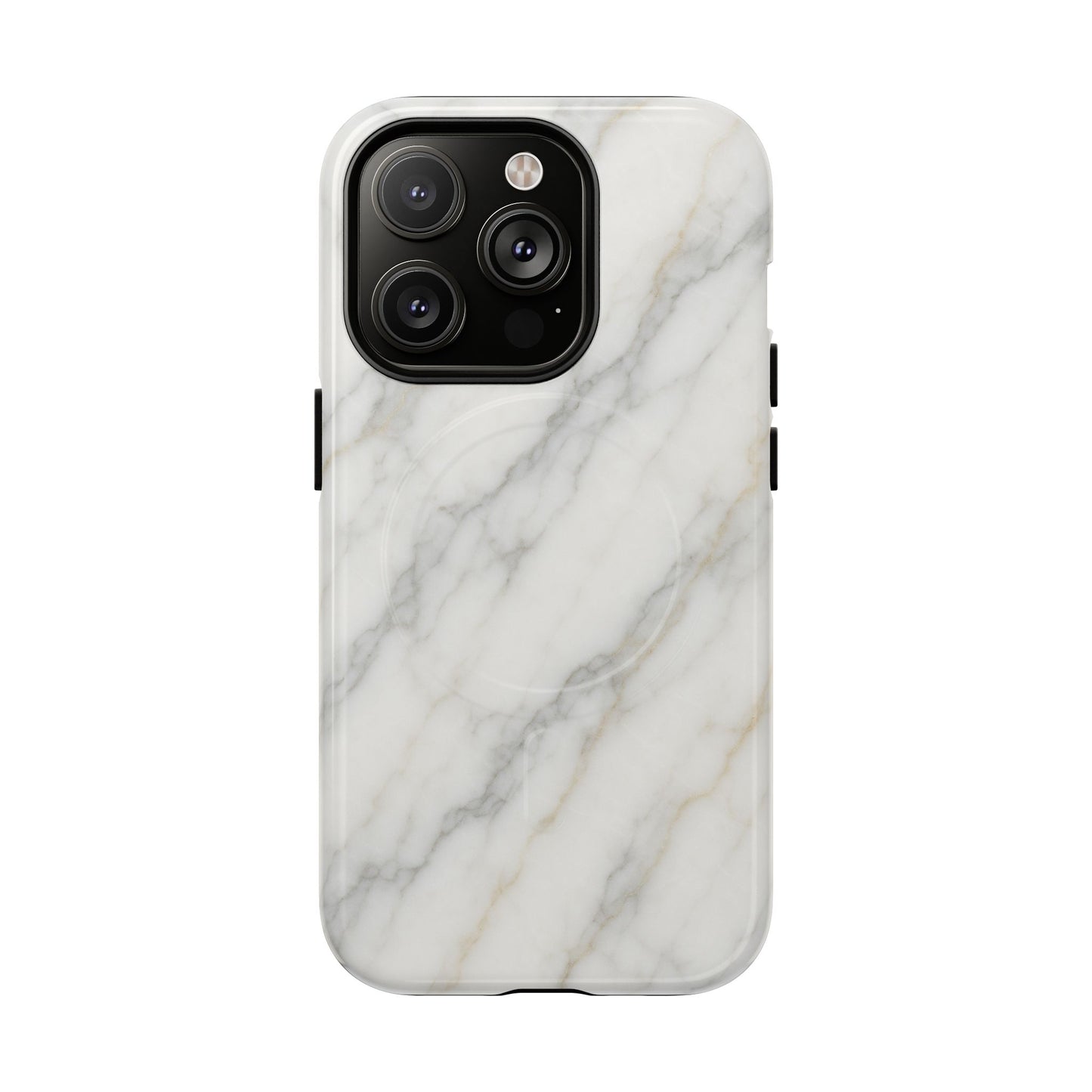 Classic White Marble iPhone Case with MagSafe - Shamo's