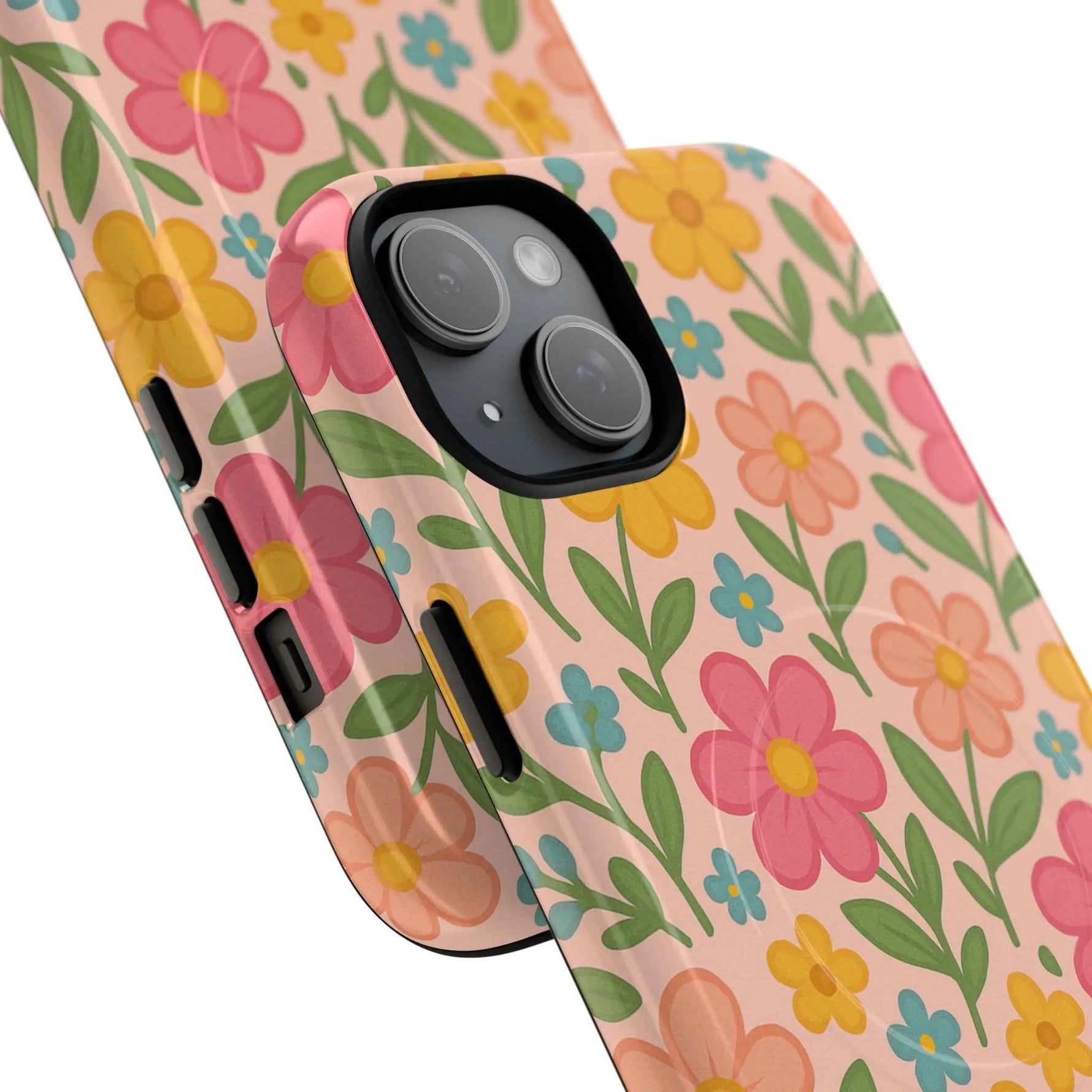 Floral Tough Magnetic MagSafe Phone Case - Stylish Protection for Everyday Use