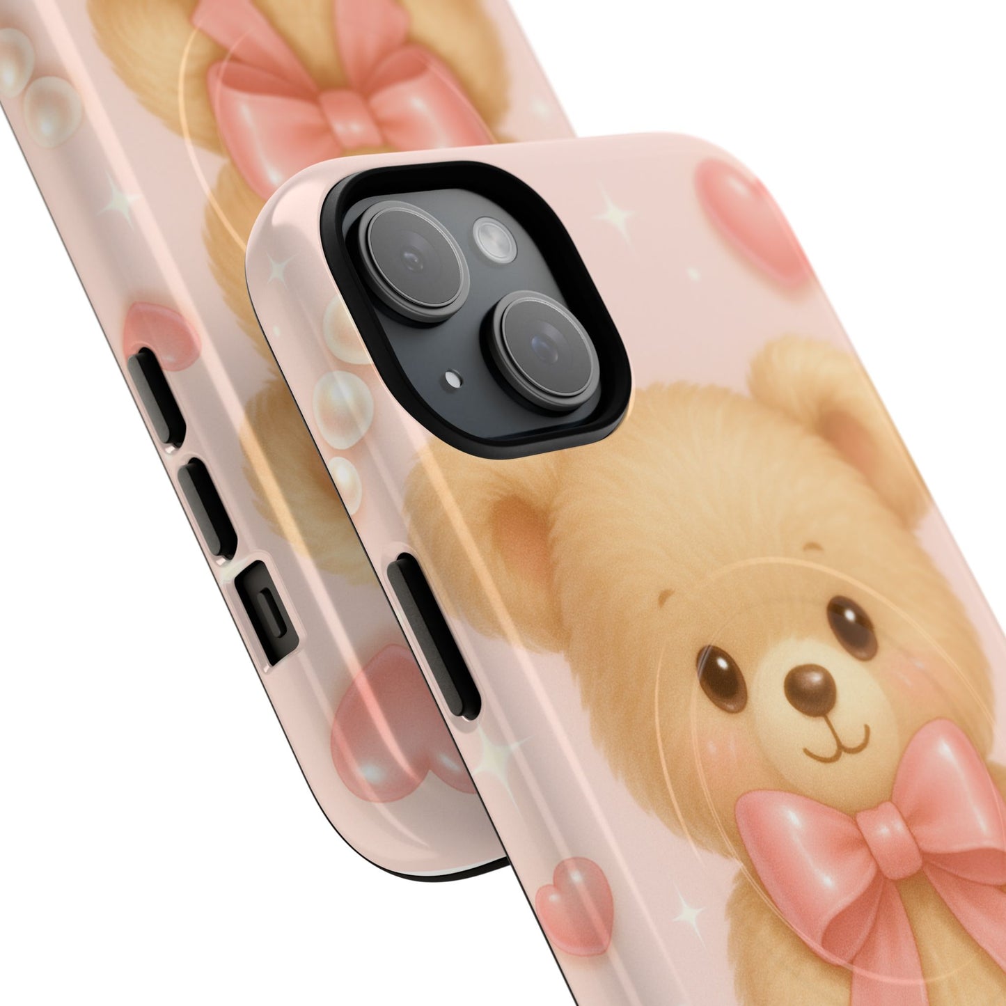 Ribbon Teddy Bear Love iPhone Case with MagSafe