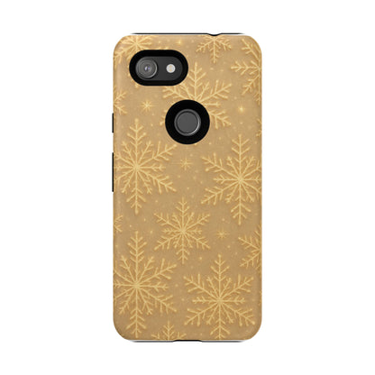 Golden Snowflake Holiday iPhone Case