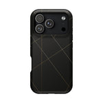 Black Geometric Design iPhone Case | MagSafe  Shamo's iPhone 17 Pro / Matte