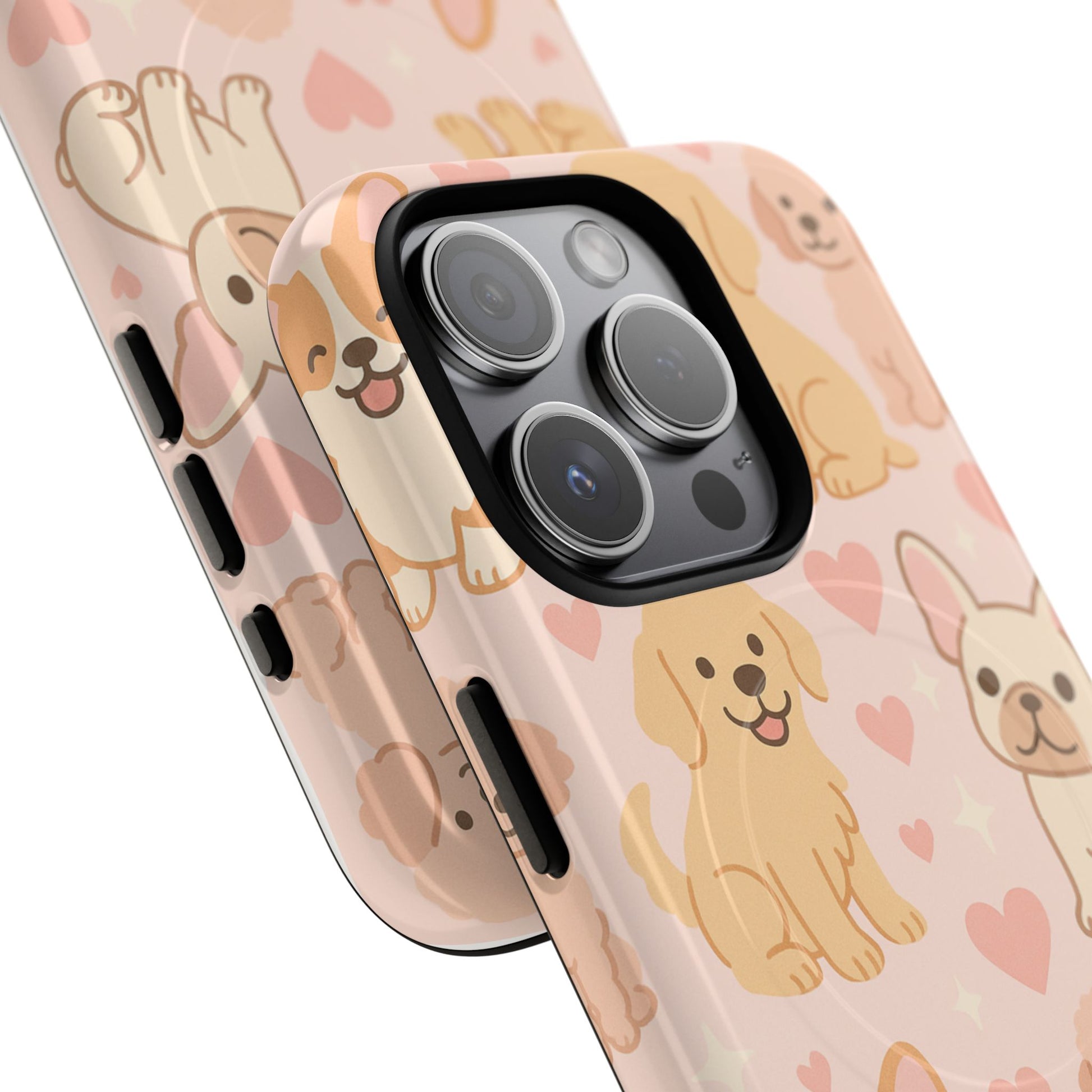 Puppies & Hearts iPhone Case compatible with MagSafe - Shamo's