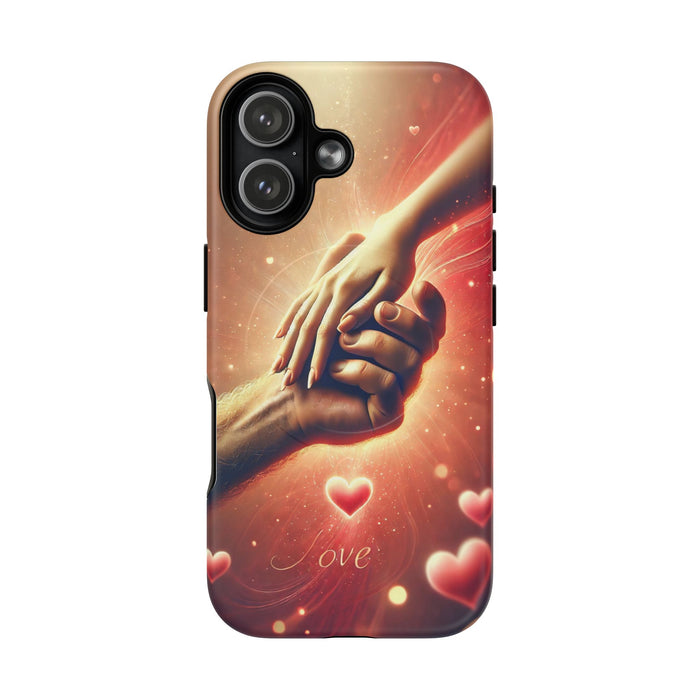 Magnetic Phone Case - Hands in Love Design - Compatible with MagSafe