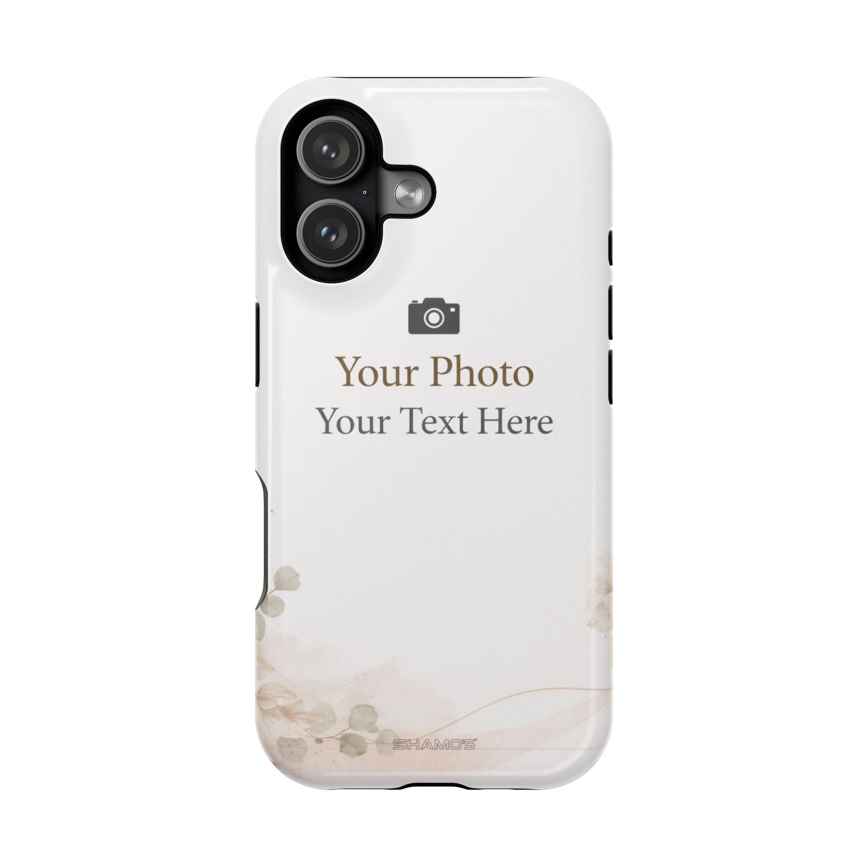 Personalizable Impact-Resistant Phone Case — Add Photo & Text - iPhone 17 / Glossy / Without gift packaging - Shamo's