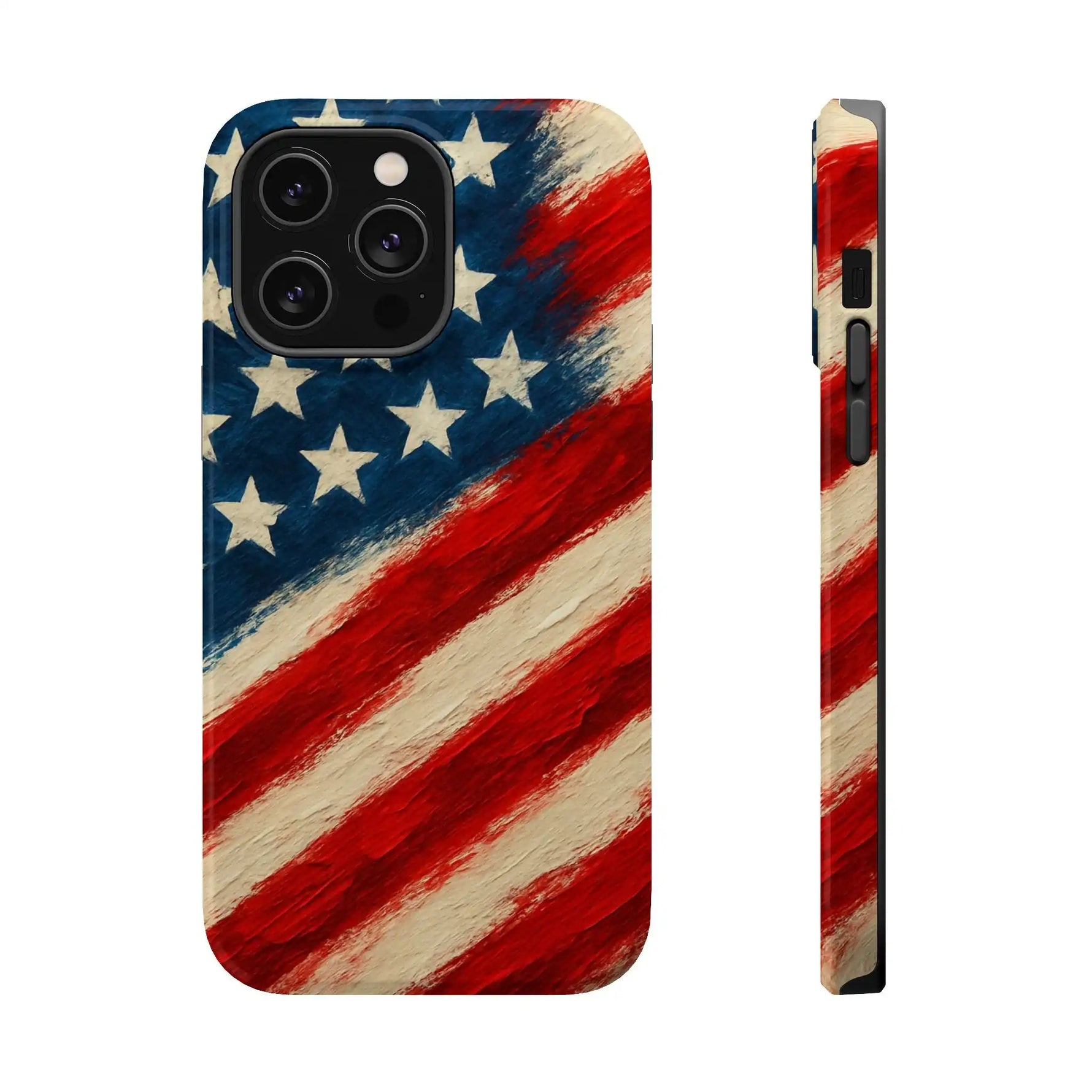 American Flag Tough Phone Case: Show Your Patriotism in Style  Shamo's iPhone 14 Pro Max / Glossy