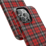 Red Tartan Plaid Impact-Resistant iPhone Case | MagSafe compatibility  Shamo's