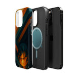 “Geometry of Becoming” Abstract iPhone MagSafe Case — Magnetic Impact-Resistant  Shamo's