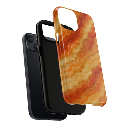 Amber Agate Marble iPhone Case with MagSafe