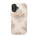 Floral Vintage Rose Phone Case, MagSafe Impact-Resistant - iPhone 16 Plus / Matte - Shamo's