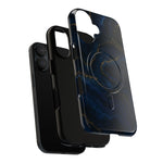Midnight Marble iPhone Case with MagSafe - iPhone 17 / Glossy - Shamo's