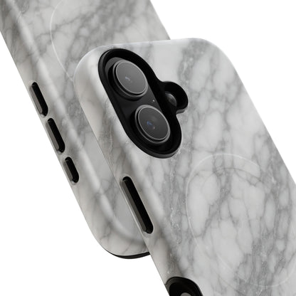 Silver Mist Marble iPhone Case with MagSafe