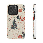 Winter Village Holiday Tough iPhone Case — Vintage Holidays & Snow Scene  Shamo's iPhone 14 Pro