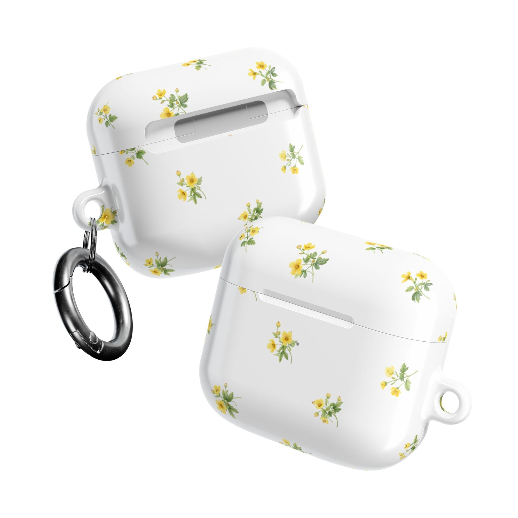 AirPods Case, French Petite Yellow Floral Protective Cover