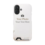 Funda para teléfono personalizable con tarjetero | Añade tu propia foto y texto