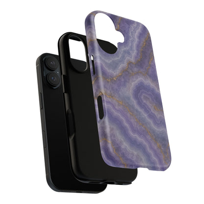 Purple Agate Marble iPhone Case with MagSafe