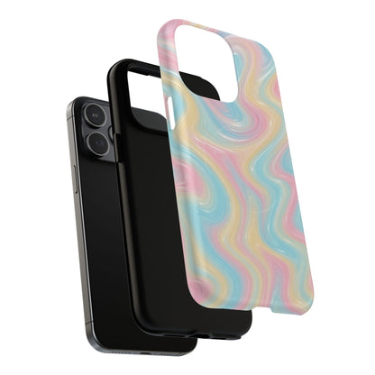 Rainbow Marble Swirl iPhone Case with MagSafe - Shamo's