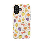 Cute Kawaii Fun Fruit Pattern Magnetic Impact-Resistant iPhone Case with MagSafe Compatibility