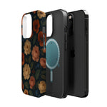 Floral Vintage Rose Magnetic Impact iPhone Case with MagSafe  Shamo's