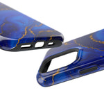Blue Gold Marble Phone Case  Shamo's
